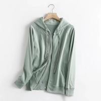 ราคา UNIQLO รูปแบบใหม่ U บ้าน2022ใหม่ G Irls เสื้อกันหนาวกีฬาและการพักผ่อนซิปคลุมด้วยผ้าคาร์ดิแกนแขนยาวแจ็คเก็ตสีทึบ444543ของแท้เดิม (16679212937)