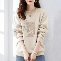 ราคา เสื้อสเวตเตอร์คอกลมแขนยาวผ้าฝ้ายสไตล์ลำลองสำหรับผู้หญิงในฤดูใบไม้ร่วงและฤดูหนาว เสื้อคลุมกันหนาวแบบหลวมๆ สวมใส่สบายๆ สไตล์ลำลอง (22951407093)