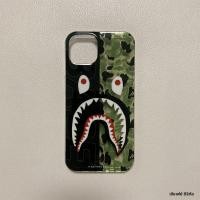 ราคา เคสโทรศัพท์แบบหนาป้องกันสำหรับ Apple iPhone 13 pro Max Bape ลายฉลาม ลายพราง ด้านบนเงา ด้านล่างนิ่ม สำหรับ Apple 12 11 (25542927430)