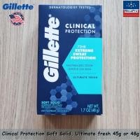ราคา Gillette Clinical Soft Solid Ultimate Fresh Antiperspirant Deodorant 45g or 48g ยิลเลตต์ ระงับกลิ่น สำหรับผู้ชาย (20346785783)