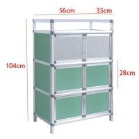 ราคา ตู้ครัวประหยัดพื้นที่ ตู้กับข้าวมินิ 2 ชั้น ตู้เก็บของอลูมิเนียม ตู้กับข้าว ตู้เสื้อผ้า ตู้อเนกประสงค์ ต้องมีการประกอบ (25174088835)