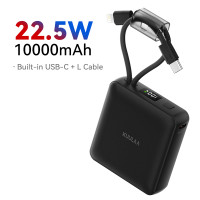 ราคา Kuulaa แบตสำรอง 20000mAh 10000mAh Powerbank 22 5W Fast Charging with USB C Cable for iPhone 16 Pro Max Power Bank with LED Display Quick Charge for Samsung Huawei Xiaomi iPhone (24685298766)