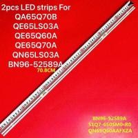 ราคา Samsung65 2pcs LED strips For QA65Q70B QE65LS03A QE65Q60A QE65Q70A QN65LS03A BN96 52589A (23742608748)