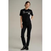 ราคา Mc JEANS เสื้อยืดแขนสั้นผู้หญิง ทรงครอป คอกลม สีดำ MTTZA87 (25586811224)
