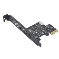 ราคา PCI Express 2 0 X1 USB 3 2 Gen1 TYPE E Add on Card PCIe Front Type C Adapter Riser USB3 1 Gen1 A KEY 5Gb Expansion Card (16276263284)