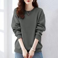 ราคา เสื้อสเวตเตอร์คอกลมแขนยาวผ้าฝ้ายสไตล์ลำลองสำหรับผู้หญิงในฤดูใบไม้ร่วงและฤดูหนาว เสื้อคลุมกันหนาวแบบหลวมๆ สวมใส่สบายๆ สไตล์ลำลอง (22951407136)