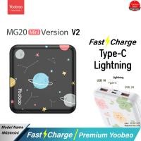 ราคา ประกัน1ปี Yoobao MG20Mini V1 V2 V3Q 20000mAh Quick Charge PD20 18W 2 1A พาวเวอร์แบงค์ Power Bank แบตเตอรีสำรอง (20359548084)
