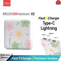 ราคา ประกัน1ปี Yoobao MG20Mini V1 V2 V3Q 20000mAh Quick Charge PD20 18W 2 1A พาวเวอร์แบงค์ Power Bank แบตเตอรีสำรอง (20359548083)