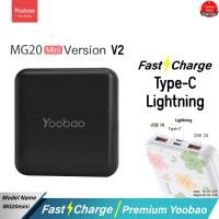 ราคา ประกัน1ปี Yoobao MG20Mini V1 V2 V3Q 20000mAh Quick Charge PD20 18W 2 1A พาวเวอร์แบงค์ Power Bank แบตเตอรีสำรอง (20359548089)