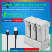 ราคา JIHENGS ฮับชาร์จแบตเตอรี่สำหรับ DJI MINI 4 3 Pro Drone ที่ชาร์จแบตเตอรี่ Drone สถานีชาร์จโดรนสามช่องสำหรับ DJI MINI 3 (24669606893)