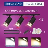 ราคา LED ไฟราง Track light ไฟสปอร์ตไลท์ GU10 โคมไฟเพดาน COB ไฟส่องป้าย ไฟราง เพดาน ร้านขายเสื้อผ้าเชิงพาณิชย์ทางเดิน โคมไฟ (24793871752)