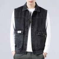 ราคา IELGY เสื้อกั๊กเสื้อกั๊กแขนกุดเสื้อกั๊กยีนส์ผู้ชายไฮเอนด์ (23449144298)