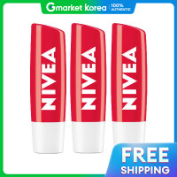 ราคา NIVEA Lip Care ลิปบาล์ม Strawberry Shine 4 8 กรัม x3 แท่ง (25132753941)