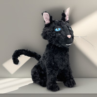 ราคา Coraline Cat Plush Cartoon And Anime Related Plush Toys Black Cat Animal Doll High Quality Full Filled Plush Toy Birthday Gift (22686233306)