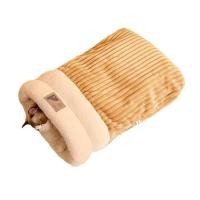 ราคา HAPPY TIME Cat Winter Sleeping Bag Soft Plush Cat Sack Self Warming Cat Cave Bed for Indoor Cats Cat Hideaways Pet Snuggle Sack (24932765180)