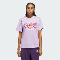 ราคา adidas ไลฟ์สไตล์ เสื้อยืดพิมพ์ลาย Airbrushed ผู้หญิง สีม่วง JM1797 (24387111048)