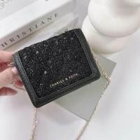 ราคา กระเป๋าสตางค์ใบสั้น ck ใบเล็ก มีสายยาว ตะมุตะมิ Size 4 นิ้ว Outletแท้ (21827862279)