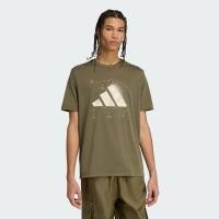 ราคา adidas ไลฟ์สไตล์ เสื้อยืดพิมพ์ลาย CLIMACOOL City Tech Storm Logo ผู้ชาย สีเขียว JM6455 (24384180513)