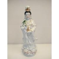 ราคา องค์เจ้าแม่กวนอิมสูง13นิ้วงานเซรามิคสีขาว เขียว เหลือง (19517742632)