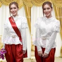 ราคา Siamoutfit เสื้อลูกไม้ ขายดี ทรงสวย ผ้านิ่มดูดี อก 32 36 34 38 38 40 40 42 42 46 นิ้ว 48 50 50 52 นิ้ว เสื้อลูกไม้แขนยาว เสื้อลูกไม้สีขาว ใส่ทำบุญ พลอย Blous (20557329785)