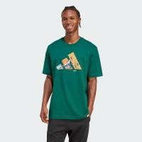 ราคา adidas ไลฟ์สไตล์ เสื้อยืดพิมพ์ลาย Doodle Hunt Skate ผู้ชาย สีเขียว JM6500 (24384208514)