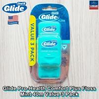 ราคา Oral B Glide Pro Health Comfort Plus Floss Mint 40m Value 3 pack ไหมขัดฟัน ออรัลบี ไกลด์ คอมฟอร์ท พลัส กลิ่นมิ้นต์ (20347330959)