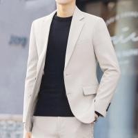 ราคา เสื้อเบลเซอร์ผู้ชายสีดำ สูทผู้ชาย สูท Slim Fit เสื้อแจ็คเก็ตสูทสไตล์เกาหลีสุดเก๋ เสื้อเบลเซอร์แขนยาวผู้ชาย Blazer (19885936934)