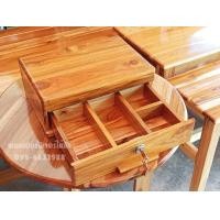 ราคา กล่องใส่เงิน กล่องไม้สัก หีบไม้ใส่เงิน ใส่เครื่องประดับต่างๆ พร้อมกุญแจล๊อค ผลิตจากไม้สักแท้ทุกชิ้น (17037839078)