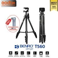 ราคา Benro Tripod T560 ขาตั้งกล้องน้ำหนักเบา เหมากับกล้อง DSLR มิลเรอร์เลส คอมแพ็ค กล้องวิดีโอ Godox Thailand (24443869962)