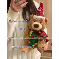 ราคา ตุ๊กตาคริสต์มาส ตุ๊กตาหมี ของขวัญคริสต์มาส USB ชาร์จได้ หมีร้องเพลงได้ 5 เพลง พูดตามได้ อัดเสียงได้ พร้อมส่ง (21028077470)