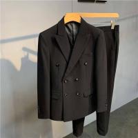 ราคา ชุดสูทสไตล์เกาหลีชุดสูทกระดุมสองแถวเสื้อโค้ทสีเทาแบบสั้นสำหรับผู้ชายชุดสูทลำลองสำหรับผู้ชายชุดสูทแบบลำลองยอดนิยม (23647335453)