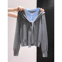 ราคา La Chapelle เสื้อสเวตเตอร์ถักแขนยาวสไตล์ฝรั่งเศส (25100769003)