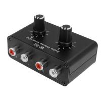 ราคา 3 5mm Stereo Audio Switcher Splitter Bi Directional Stereo Audio Switcher with Volume Control (24716576102)