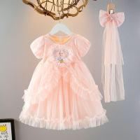 ราคา SHIPAILUO ชุดเดรสธีมเจ้าหญิงเอลซ่า สำหรับฤดูใบไม้ผลิและฤดูร้อน (24869457305)