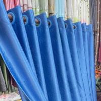 ราคา ผ้าม่านกันแสงแฟชั่น ลายมงกุฎ ผ้าหนาคุณภาพดี กัน UV 95 99 สำหรับหน้าต่างและประตู (24548706178)