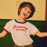 ราคา lookbookpetite lookbook academy t shirt white เสื้อยืดเด็ก สกรีนโลโก้ lookbook petite (25587163172)