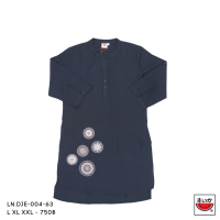 ราคา เสื้อแตงโม SUIKA ชุดเดรสคอจีนทรงผู้หญิง แขนสามส่วน ผ้าลินิน LN DJE3 001 (25409548001)