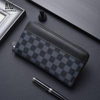 ราคา LouisWill กระเป๋าสตางค์ใบยาวของผู้ชายกระเป๋าสตางค์อ่อนนุ่มกระเป๋าสตางค์มัลติฟังก์ชั่รูปแบบย้อนกลับกระเป๋าเงินขนาดใหญ่บัตรเครดิตตำแหน่งบัตรเครดิตผู้ถือเหรียญกระเป๋าโทรศัพท์กระเป๋าสตางค์ซิป ที่ยาวกระเป๋