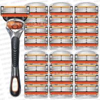 ราคา ใบมีดโกน Gillette Fusion ProGlide 6 ใบมือแบบเก่าสำหรับนักเรียน Razors (24866801881)