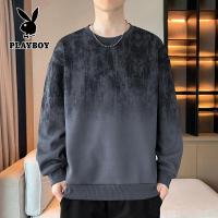 ราคา เพลย์บอยผู้ชายเสื้อมีฮู้ดเสื้อลำลองแขนยาวสำหรับวัยรุ่นคอกลม (23996716116)