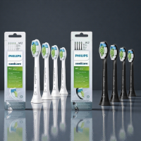 ราคา Official Authentic Genuine W2 Pro Results Toothbrush Heads Compatible with Philips Sonicare Electric Toothbrush 4 8 pack HX6064 White Black (25112041201)