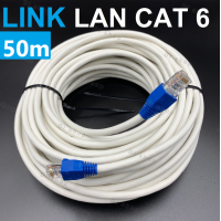 ราคา สายแลน LAN Cat6 LINK แบ่งตัดมีขนาด 10M 15M 20M 25M 30M 50M 60 100m พร้อมเข้าหัว (4169662098)