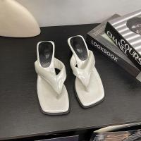 ราคา Huilm รองเท้าส้นตึกหนังผู้หญิงรองเท้าฟลิปฟลอปส้นตึกแฟชั่นสวมสบายรองเท้าแตะคีบลำลองส้นหนาสำหรับปาร์ตี้ชายหาดประจำวัน (22674036647)