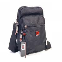 ราคา Chinatown Leather กระเป๋าผู้ชาย ผ้า ร้อยเข็มขัด สะพาย สีดำ มือถือใหญ่ Dakar 3 ซิปยื่น (24828164560)