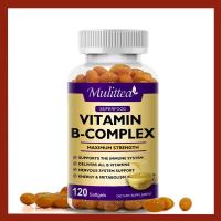 ราคา MULITTEA Vitamin B Complex 120 Capsules Complex ด้วย B12 B2 B3 สุขภาพภูมิคุ้มกันสนับสนุนระบบภูมิคุ้มกันลดความเครียดและสนับสนุนอารมณ์ที่ดีขึ้น (24819581021)