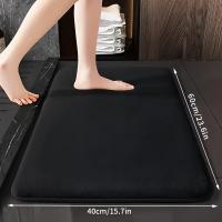 ราคา Luxury Memory Foam Bath Mat Soft Non Slip Quick Dry Absorbent Polyester Rug for Bathroom Floor (23769824736)
