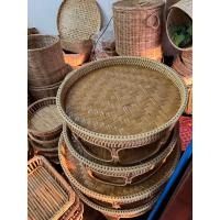 ราคา ขันโตก หวายแท้ หวายใหม่ต้นใหญ่ทั้งต้น งานสวย ทรงกลม 12 ทรงสี่เหลี่ยมผืนผ้า 10x15 ถาดสานจัดเบรค ถาดจัดเบรค ถาดจัดขนม จัดของว่าง (15870638196)