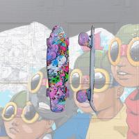 ราคา สเก็ตบอร์ดเพนนี่ penny Board Motif ล้อกระพริบ ขนาด22นิ้ว มีด้ามจับเด็กและผู้ใหญ่ มี6ลาย (8705461463)