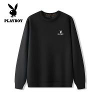 ราคา เสื้อเสื้อฮู้ดแบบหนาผ้าฟลีซผู้ชายแขนคอกลมยาวลายเพลย์บอยวาฟเฟิล (24565901609)