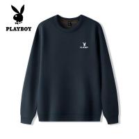 ราคา เสื้อเสื้อฮู้ดแบบหนาผ้าฟลีซผู้ชายแขนคอกลมยาวลายเพลย์บอยวาฟเฟิล (24565901626)